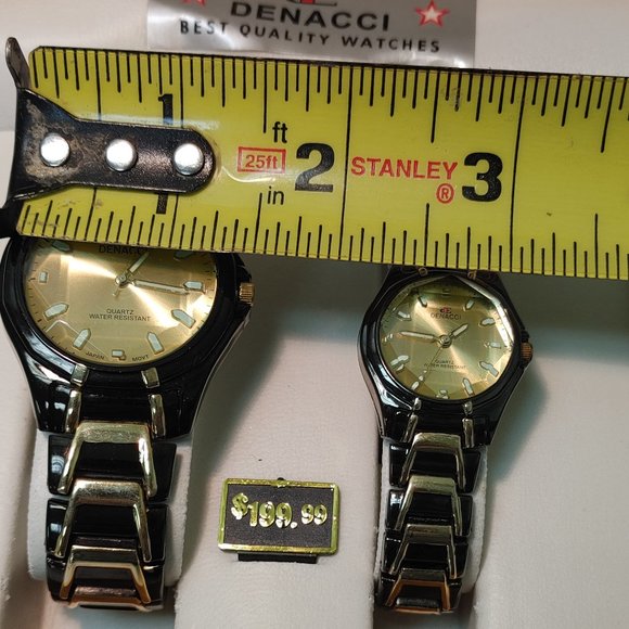 DENACCI HIS AND HERS WATCHES ( NEEDS BATTERIES) - Picture 9 of 11